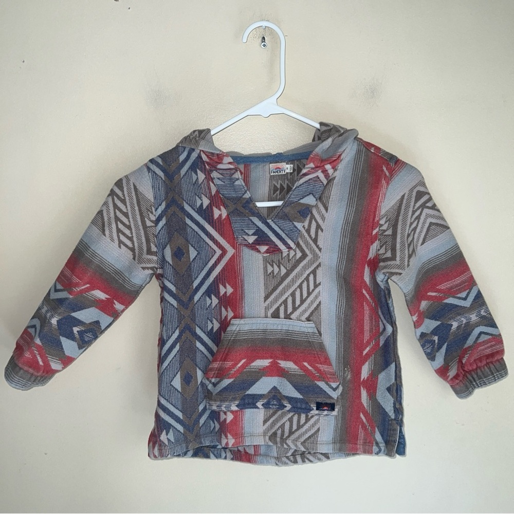 Faherty Kids Aztec Hooded Pullover